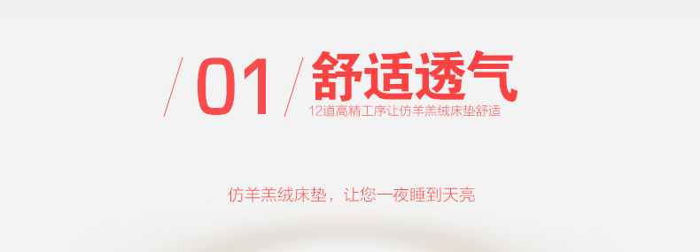 
                                        九洲鹿 榻榻米仿羊羔绒床垫学生宿舍床褥子单人双人床褥子加厚 法莱绒-薰衣草 150X200cm                
