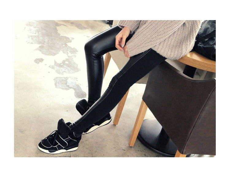 Doi affordable 2015 autumn and winter new to intensify the Korean version of the PU stitching elastic leather pants female 200 catties sister MM thick solid thin long pants Graphics Black 5XL( recommendations 180-200 catties) Picture, prices, brand platters! The elections are supplied in the national character of distribution, so action, buy now enjoy more preferential! As soon as possible.