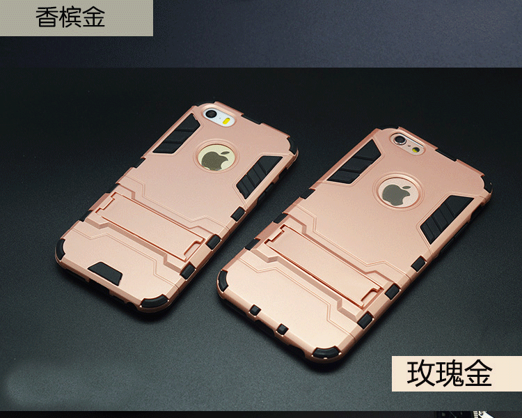 iphone6手机壳4.7硅胶苹果6plus手机壳5.5新款5s保护套外壳防摔软 玫瑰金  iphone 5/5s