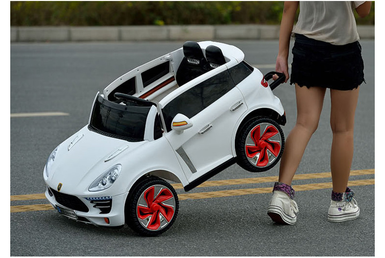 新款儿童电动车四轮双驱越野遥控玩具汽车可坐宝宝保时捷卡宴童车