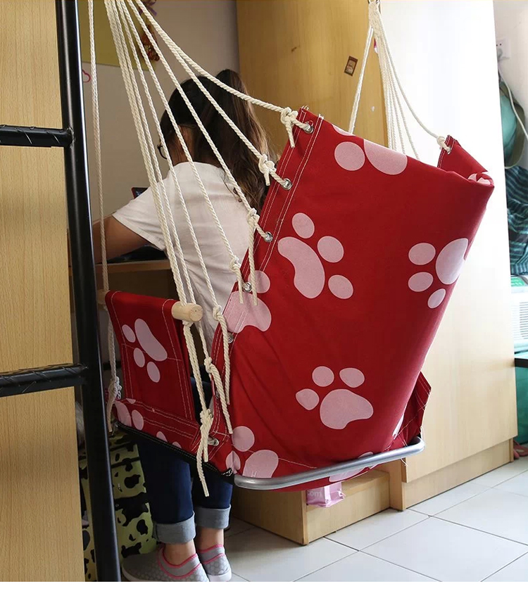 
                                        毕业季正品宿舍吊椅寝室学生专用单人儿童成人多功能室内秋千 奶牛 防凹陷升级版                