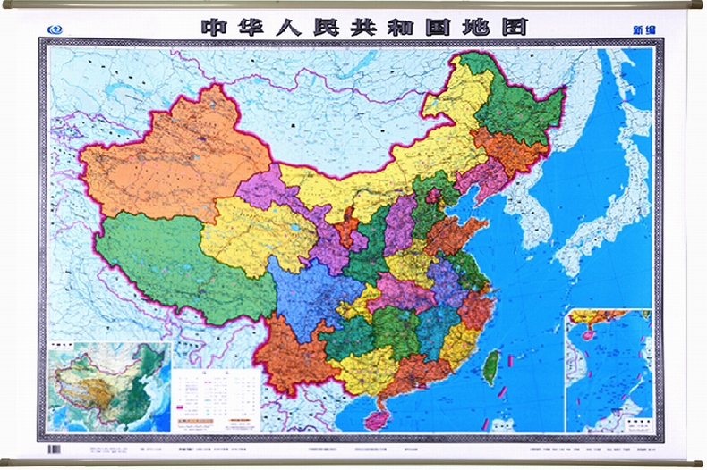 2021新中国地图挂图政区版商务办公地图15米x11米全国地图高清挂图