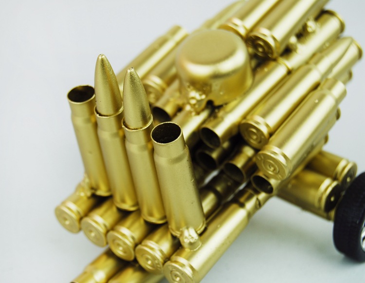 弹壳工艺品 56大炮弹壳模型玩具 金属玩具创意工艺品