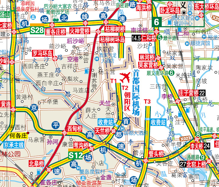 2015北京及周边交通旅游地图图片