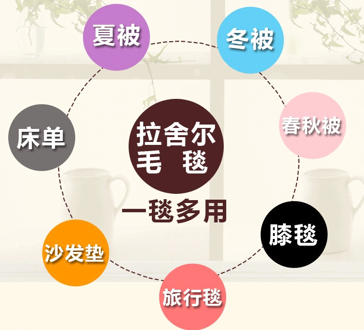
                                        拍下9折碟恋花家纺冬毯加厚毛毯 拉舍尔毛毯毛毯被加厚双层拉舍尔单人双人毯子 牡丹花开 优质版180*220cm 5.6斤                