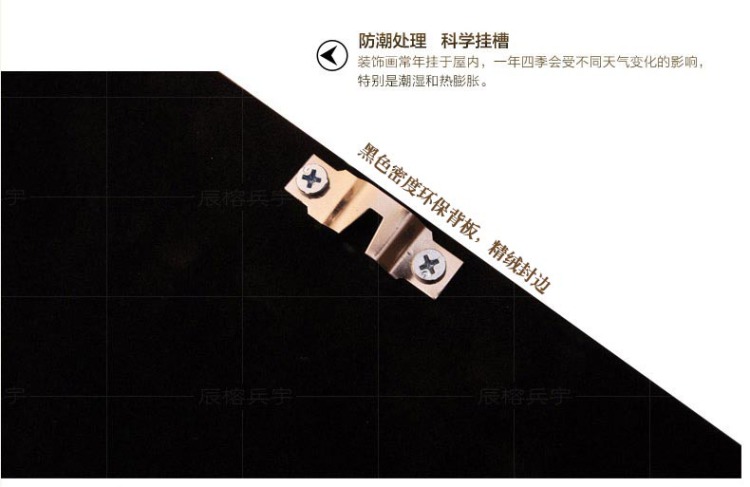 
                                                            现代美式沙发背景墙装饰画欧式客厅三联画餐厅壁画玄关墙画卧室床头花卉挂画 蓝莲花开+三联画+美式棕色框 50*60                