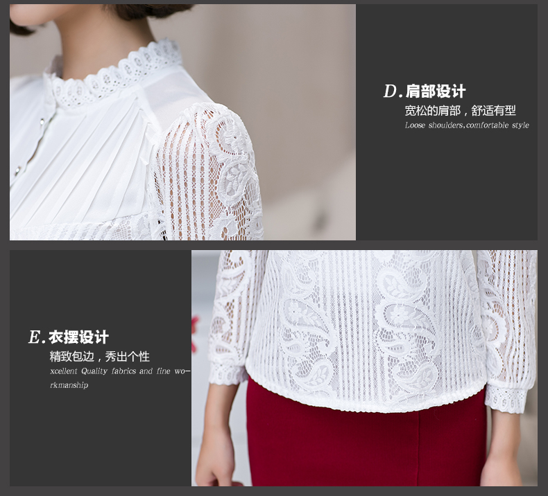 安雁2015秋装新款韩女装长袖衬衫女雪纺衫上衣秋冬新品打底衫 黑色 L