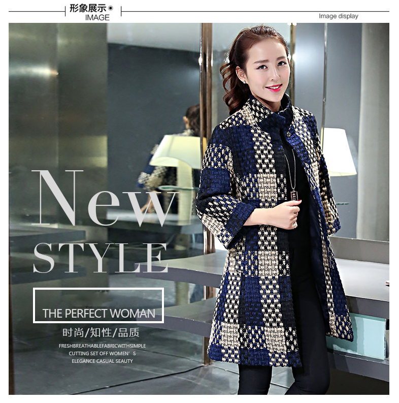  The new winter cherrymix tartan coats Korean in Sau San long-sleeved coarse wool terylene 7 sub-coats gross? female 9020 dark blue jacket XL Photo, prices, brand platters! The elections are supplied in the national character of distribution, so action, buy now enjoy more preferential! As soon as possible.