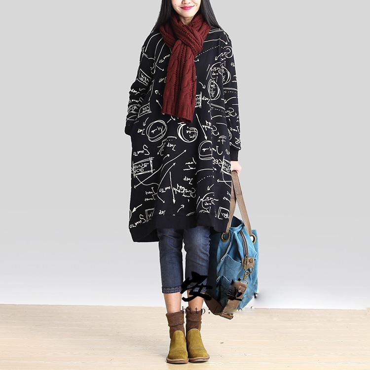 Dp autumn new product releases Korea lint-free thick xl women in loose long sweater cotton thick mm dress long-sleeved black/XL Photo, prices, brand platters! The elections are supplied in the national character of distribution, so action, buy now enjoy more preferential! As soon as possible.