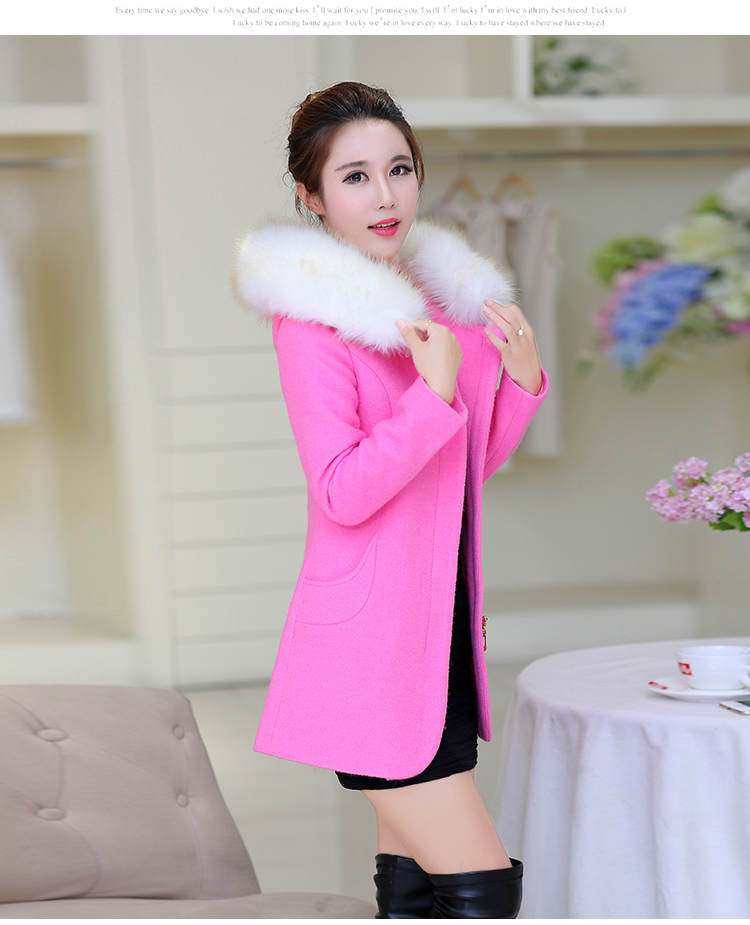 The autumn and winter new gross girls jacket? Long Nagymaros collar Korean windbreaker winter coats that a plush coat stylish pink? S picture, prices, brand platters! The elections are supplied in the national character of distribution, so action, buy now enjoy more preferential! As soon as possible.