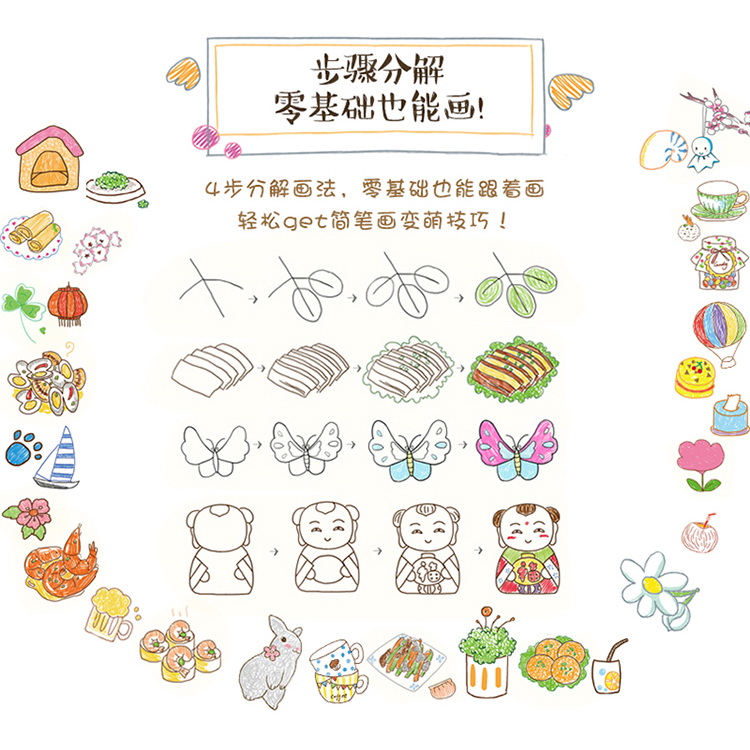 萌翻你的彩色简笔画10000例 9787517039150