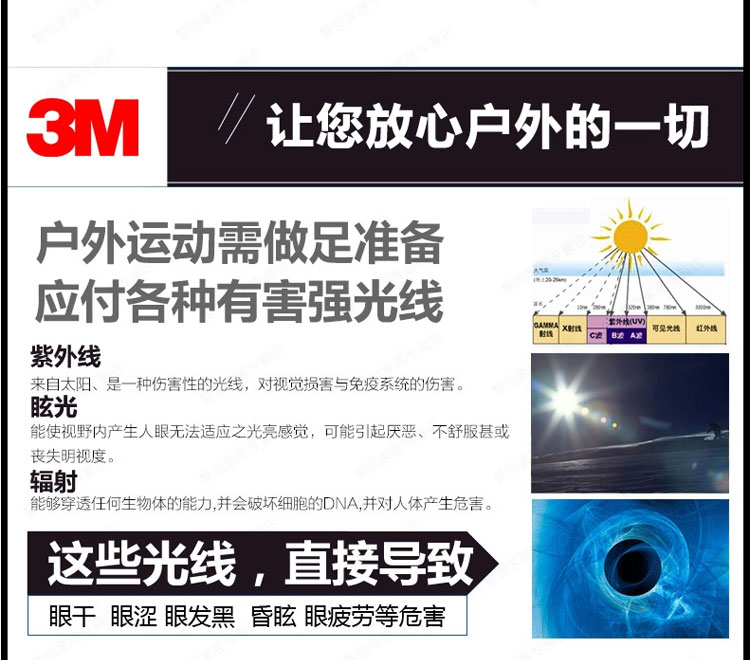 
                                        3M 10435中国款流线型防护眼镜防雾防刮擦防紫外线护目镜                