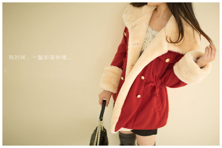 Keini Gloria 2015 autumn and winter new Korean version is smart casual preppy double-reverse collar thick hair? Short overcoat female red thicker version of L photo, prices, brand platters! The elections are supplied in the national character of distribution, so action, buy now enjoy more preferential! As soon as possible.