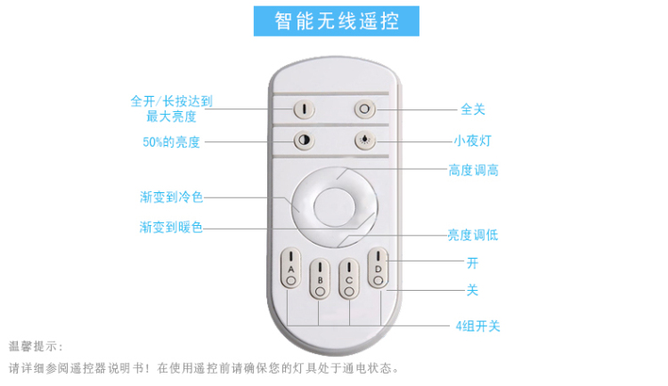 众光led吸顶灯 格子分段无极调光led吸顶灯简约现代长方形客厅灯 白框黄光 63*63cm 48W