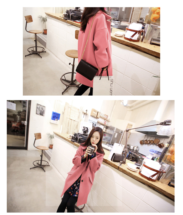 Iw 2015 autumn and winter new Korean loose minimalist lapel a wool coat female Sau San single row is long hair? large jacket turmeric yellow M picture, prices, brand platters! The elections are supplied in the national character of distribution, so action, buy now enjoy more preferential! As soon as possible.