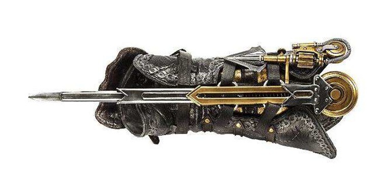刺客信条 cosplay武器模型 1:1道具 袖剑神刃 腕套袖剑
