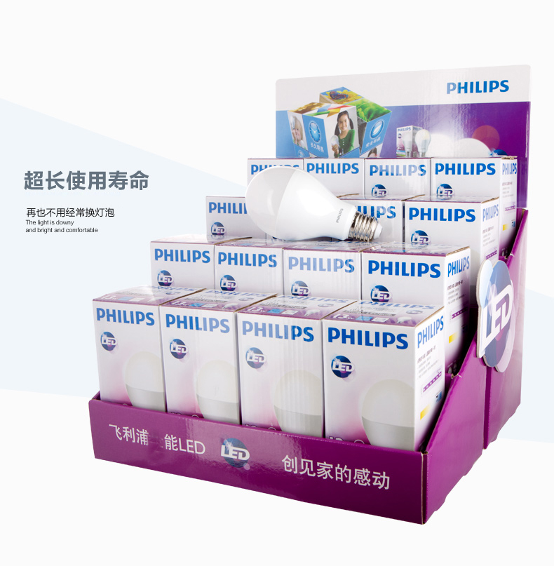 
                                                            飞利浦（PHILIPS） led灯泡节能球泡超亮家用替换光源E27大螺口 标准尺寸 官方品质 2.8W-E27螺口【标准型】 特惠单只装 白光                