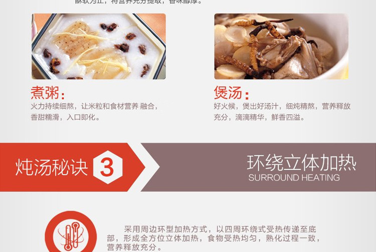 
                                        礼悦优  陶瓷电炖锅   迷你电炖盅 机械版煲汤煮粥锅 陶瓷盖2L                