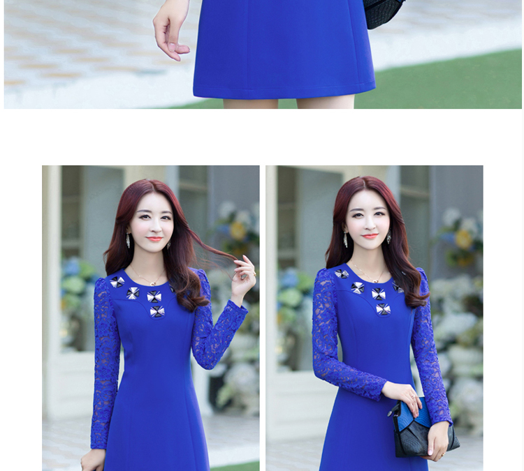 Blue autumn 2015 load 莜 new women's long-sleeved lace dresses fall inside the blue M pictures, YLM179 price, brand platters! The elections are supplied in the national character of distribution, so action, buy now enjoy more preferential! As soon as possible.
