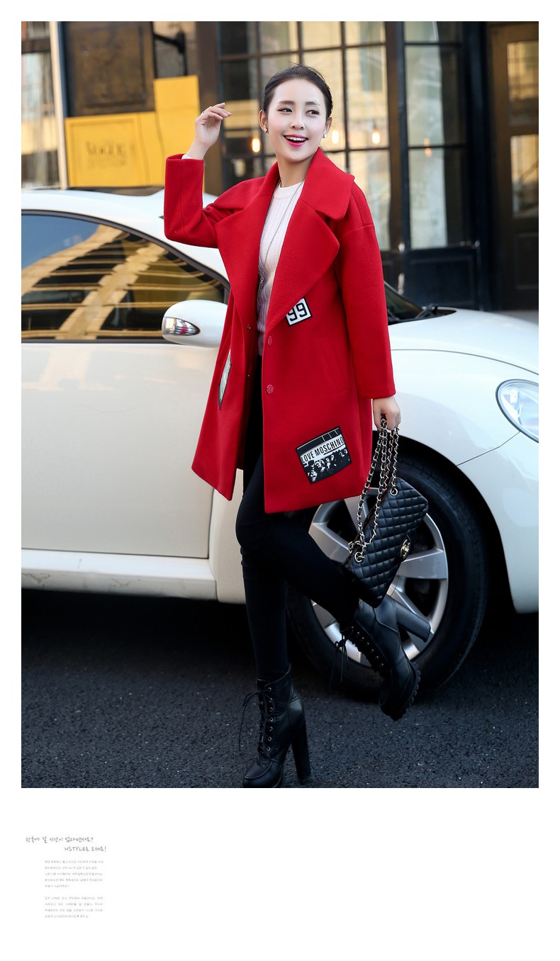 Overnight snow 2015 new era of autumn and winter Sau San Korean girl in gross? jacket long stylish shoulder wool coat female thick red? M picture, prices, brand platters! The elections are supplied in the national character of distribution, so action, buy now enjoy more preferential! As soon as possible.