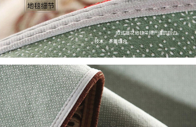 
                                        DAJIAOZHI欧式仿羊毛圆形地毯电脑椅垫书房卧室客厅地垫布艺地毯地垫 蓝 直径120cm                