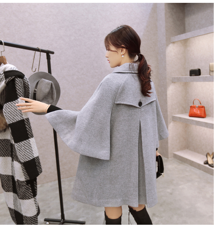 The Champs Elysees Honey Love   2015 autumn and winter new Korean version of loose cloak? Why women jacket gross sub wind jacket  708 gray M picture, prices, brand platters! The elections are supplied in the national character of distribution, so action, buy now enjoy more preferential! As soon as possible.