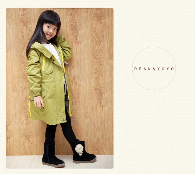 小叮尤尤 女童<em>风衣</em> 童装<em>女</em>秋装<em>外套</em> <em>儿童</em>衣服秋