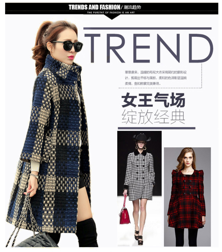 The achievement of the 2015 autumn and winter new Korean fashion in the Sau San Long Seven-sleeved gross? coats navy M picture, prices, brand platters! The elections are supplied in the national character of distribution, so action, buy now enjoy more preferential! As soon as possible.