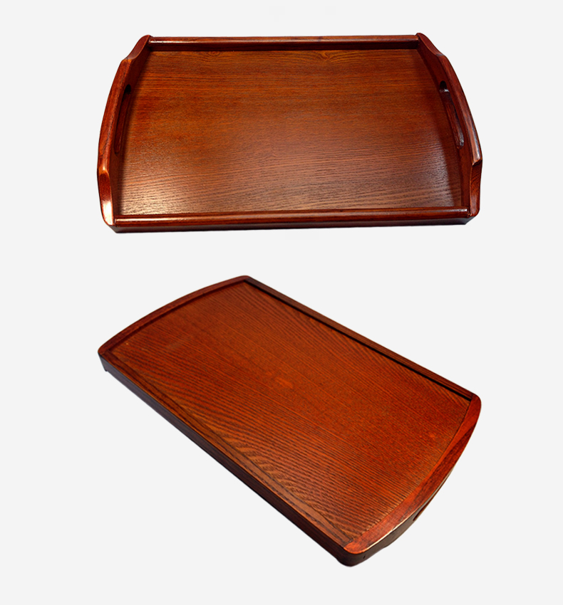 
                                        唐易 长方形木盘果盘托盘 手提实木茶盘茶盘平盘茶具 大号50.5cm                