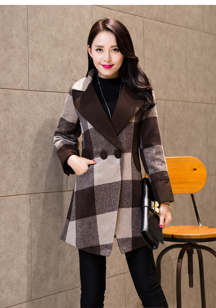 Li Mei wool coat women 2015? autumn and winter new graphics in Sau San thin long latticed wool a wool coat larger windbreaker coffee latticed XL Photo, prices, brand platters! The elections are supplied in the national character of distribution, so action, buy now enjoy more preferential! As soon as possible.