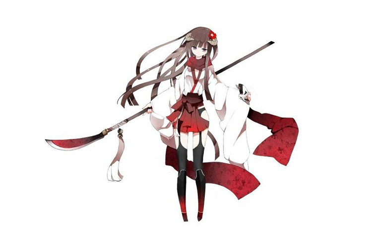 白泽妖狐x仆sscos白鬼院凛凛蝶返祖巫女服全套cosplay服装女装漫展