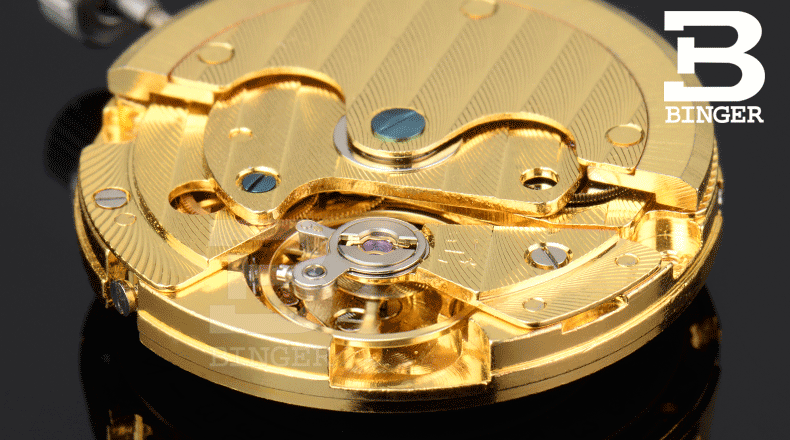 腕表 国表 宾格(binger) 宾格(binger)男士手表 全自动机械表 飞轮