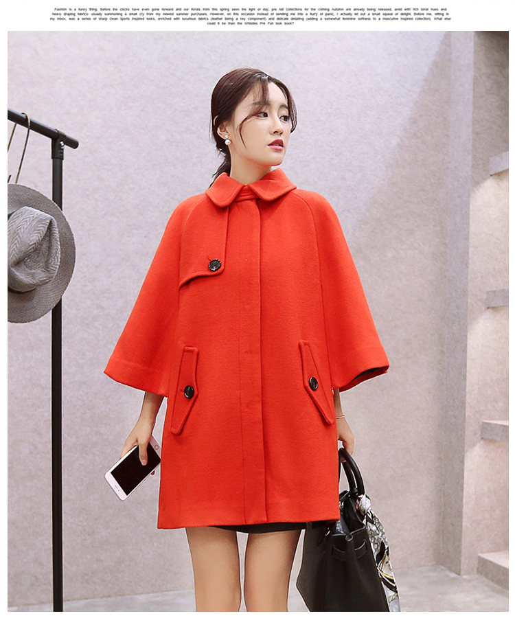 The Champs Elysees Honey Love   2015 autumn and winter new Korean version of loose cloak? Why women jacket gross sub wind jacket  708 gray M picture, prices, brand platters! The elections are supplied in the national character of distribution, so action, buy now enjoy more preferential! As soon as possible.