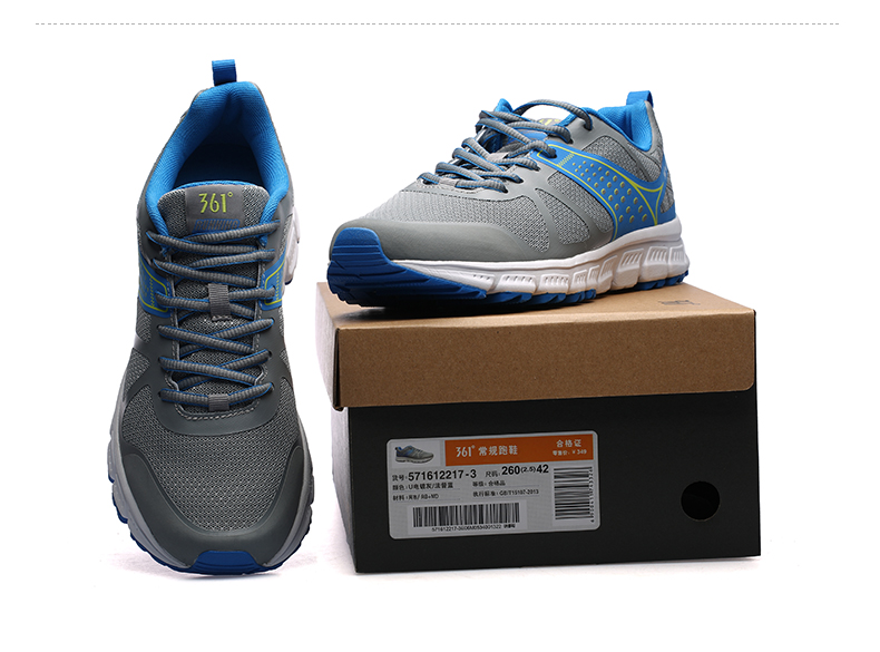 361度男鞋正品2016春季新款361透气男子运动常规跑步鞋571612217 u