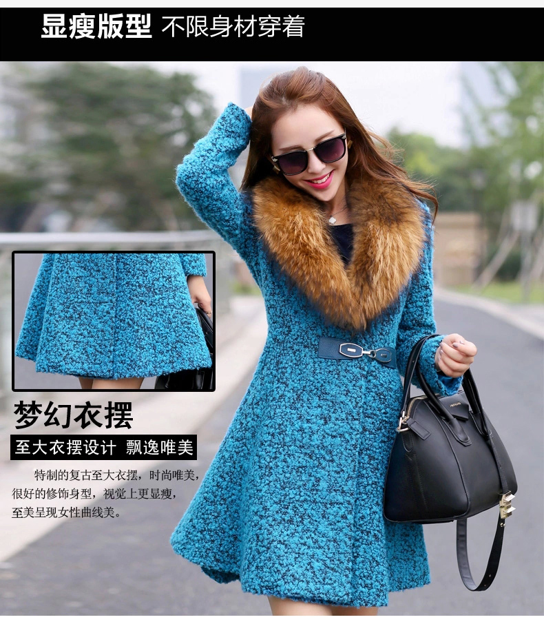 Charlene Choi 2015 autumn and winter and new gross girls jacket? Long woolen coat gross? coats of Sau San a wool coat female 8861# Peacock Blue 2XL Photo, prices, brand platters! The elections are supplied in the national character of distribution, so action, buy now enjoy more preferential! As soon as possible.