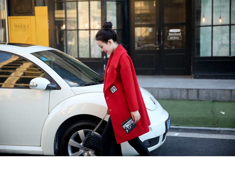 Overnight snow 2015 new era of autumn and winter Sau San Korean girl in gross? jacket long stylish shoulder wool coat female thick red? M picture, prices, brand platters! The elections are supplied in the national character of distribution, so action, buy now enjoy more preferential! As soon as possible.