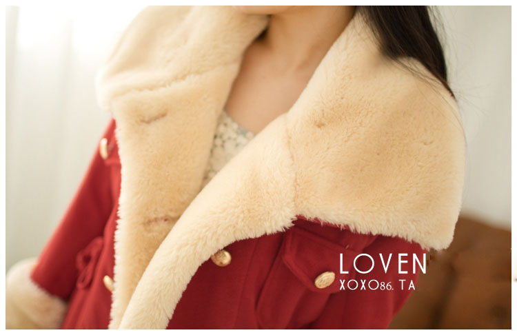 Keini Gloria 2015 autumn and winter new Korean version is smart casual preppy double-reverse collar thick hair? Short overcoat female red thicker version of L photo, prices, brand platters! The elections are supplied in the national character of distribution, so action, buy now enjoy more preferential! As soon as possible.