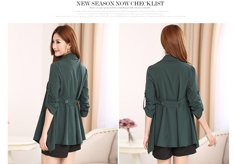 Ink marks the new Korean autumn to increase women's code thick sister in Sau San video thin long wind jacket wild temperament lapel WOMEN'S JACKET 1122 Black 5XL( suitable for 180-200) pictures, price catty, brand platters! The elections are supplied in the national character of distribution, so action, buy now enjoy more preferential! As soon as possible.