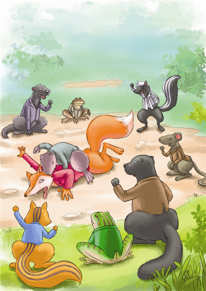 西风妈妈和小动物们的故事快乐的小微风