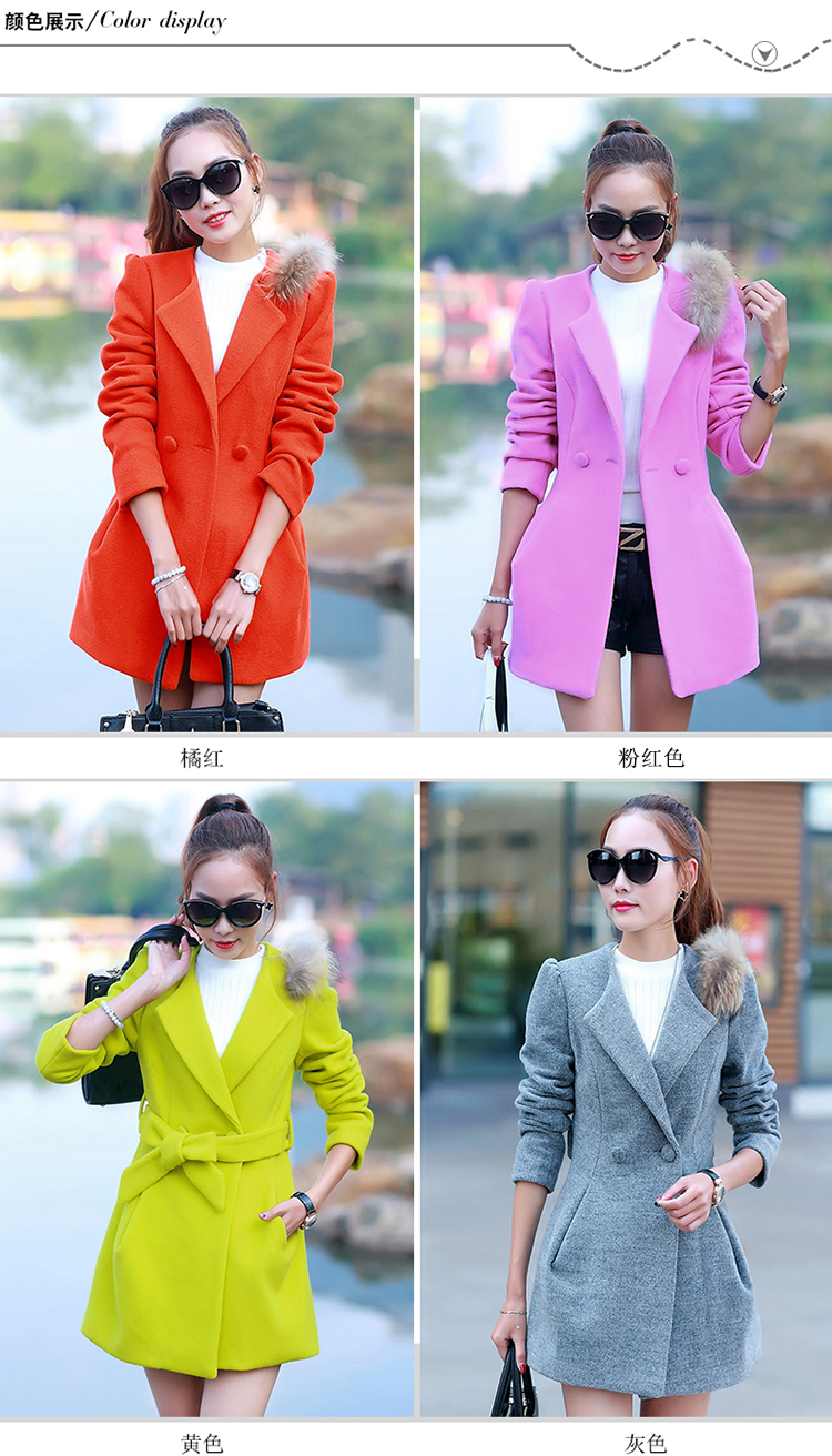The autumn and winter new gross girls jacket? Long Nagymaros collar Korean windbreaker winter coats that a plush coat stylish pink? S picture, prices, brand platters! The elections are supplied in the national character of distribution, so action, buy now enjoy more preferential! As soon as possible.