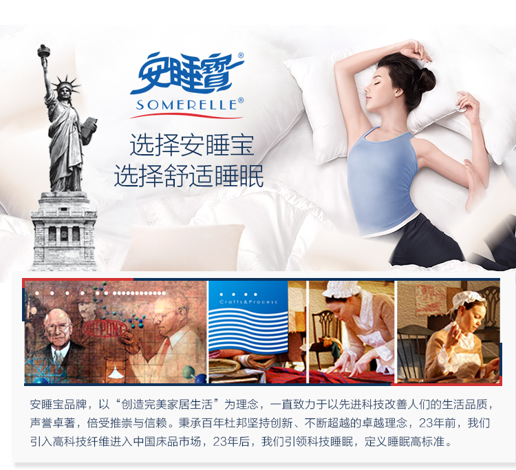
                                                            安睡宝(somerell）枕头芯 杜邦螺旋纤维枕芯 枕头 纤维枕 舒适型 高弹 睿韵VFT螺旋纤维枕芯 一只装                