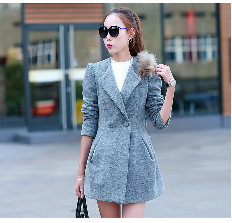 The autumn and winter new gross girls jacket? Long Nagymaros collar Korean windbreaker winter coats that a plush coat stylish pink? S picture, prices, brand platters! The elections are supplied in the national character of distribution, so action, buy now enjoy more preferential! As soon as possible.