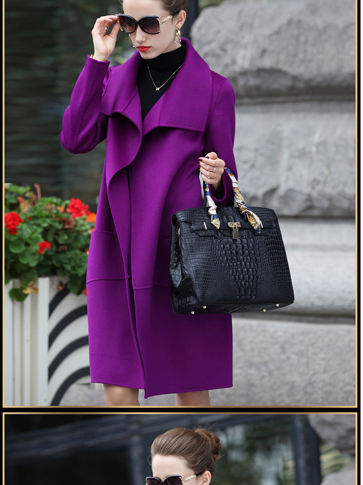 Chor Yuen Chien   autumn 2015 new Korean fashion Sau San long wool coat violet XXL pictures?, prices, brand platters! The elections are supplied in the national character of distribution, so action, buy now enjoy more preferential! As soon as possible.