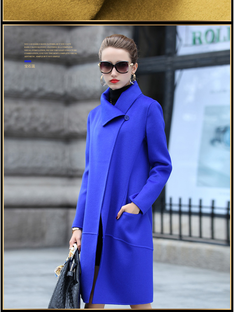 The achievement of the 2015 autumn and winter new Korean fashion in the Sau San? long double-sided female jacket coat gross violet XXL picture, prices, brand platters! The elections are supplied in the national character of distribution, so action, buy now enjoy more preferential! As soon as possible.