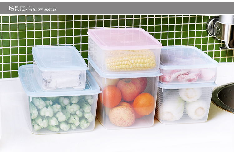 
                                                            家の物语（KATEI STORY） 日本冰箱保鲜盒食品密封盒冷藏收纳盒速冻水饺盒饺子盒 饺子盒 四个装                
