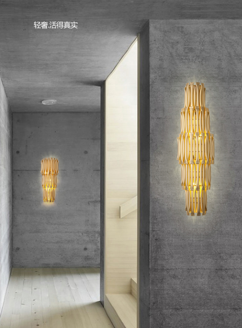 宏影北欧后现代壁灯设计师轻奢客厅西餐厅个性艺术ktv