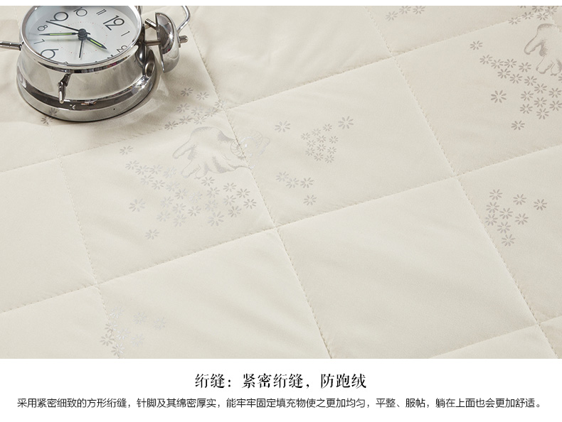 锦佩正品 榻榻米可折叠保暖羊毛床垫 单人学生床褥 加厚双人褥子 珍珠白 -1 150*200cm 7753