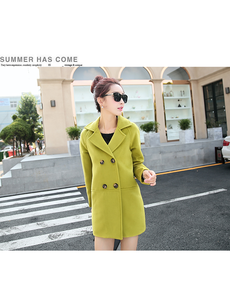 2015 winter clothing new Korean jacket elegant stylish Sau San round-neck collar long-sleeved double row two tablets of detained in long Wild Hair? coats female khaki M picture, prices, brand platters! The elections are supplied in the national character of distribution, so action, buy now enjoy more preferential! As soon as possible.