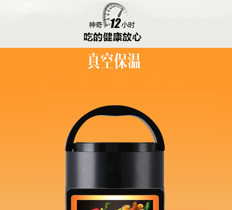 哈德利真空焖烧杯壶 饭盒汤壶 1000ML 不锈钢闷烧汤罐 便当盒 男女士儿童宝宝保温饭盒 1000ML钢本色