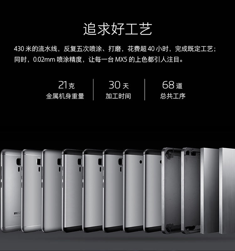  魅族MEIZU MX5e 移动联通双卡双待4G手机 32G【】